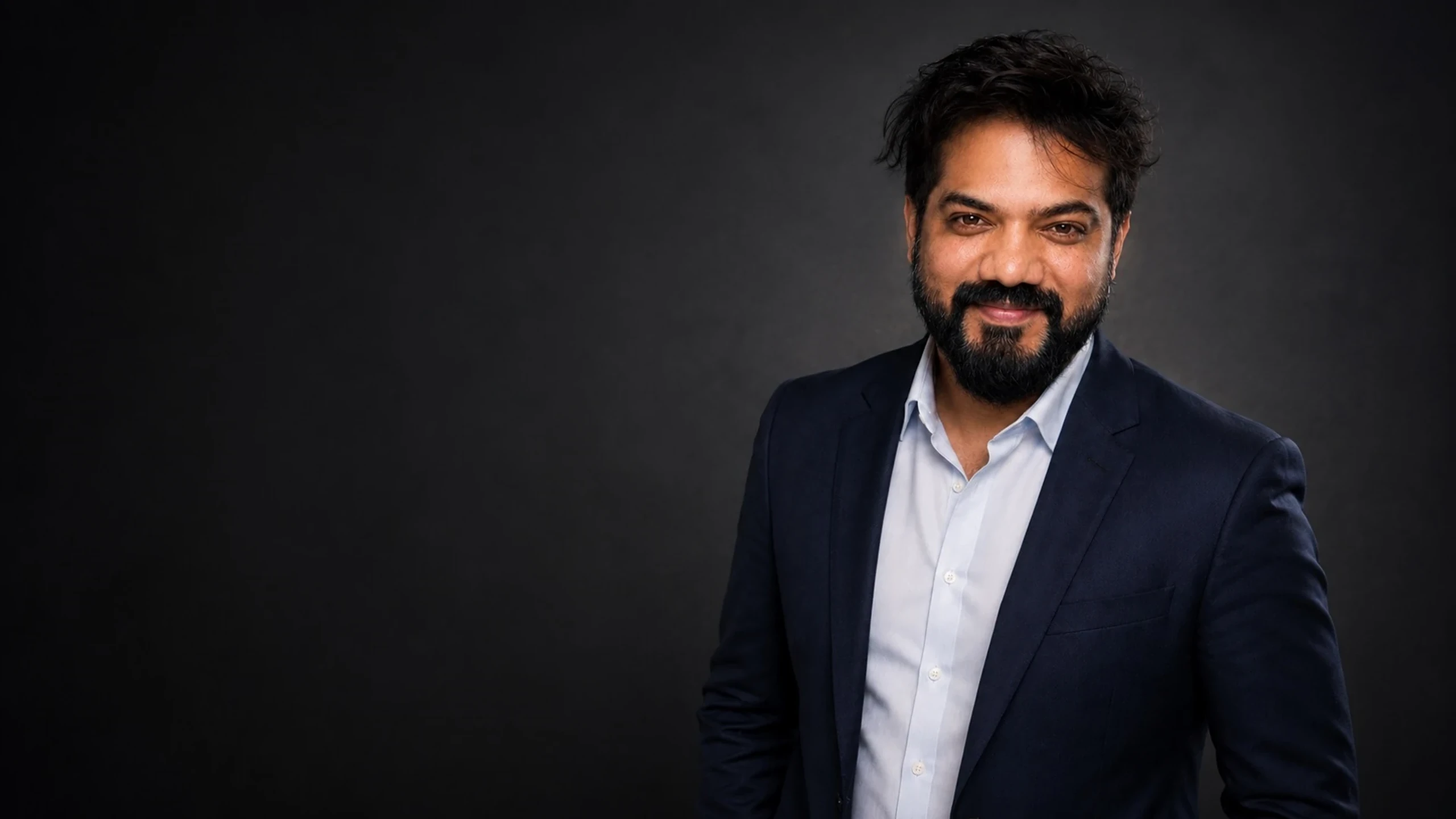 Horizontal press portrait of Harshit Mhatre