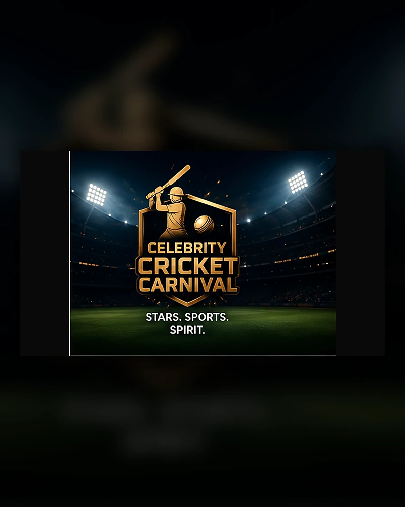 Celebrity Cricket Carnival concept visual