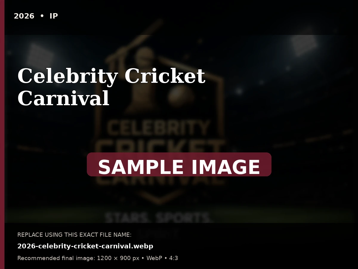 Sample archive image for Celebrity Cricket Carnival. Replace file 2026-celebrity-cricket-carnival.webp.